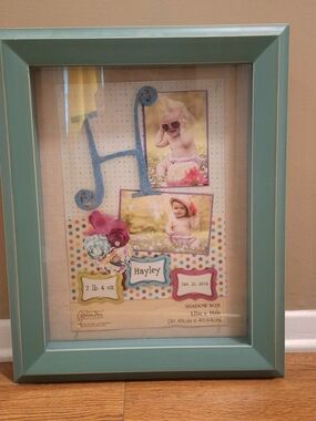 Hobby Lobby Teal Wood Shadow Box Frame